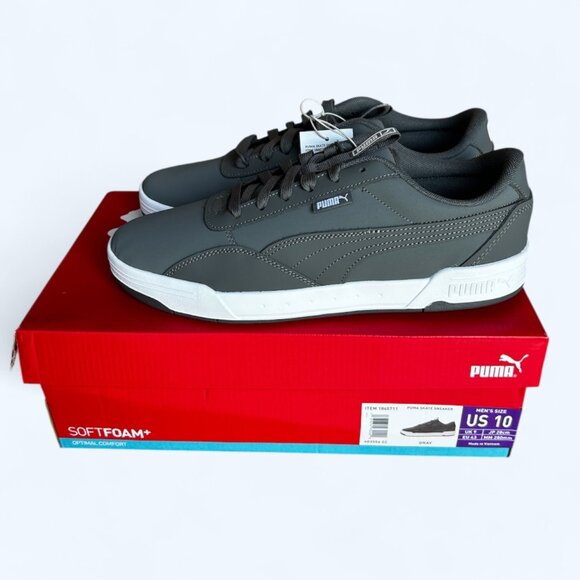 PUMA Men's Skate Sneaker SoftFoam Lace Up Shoes Gray Size 10 - Picture 5 of 9